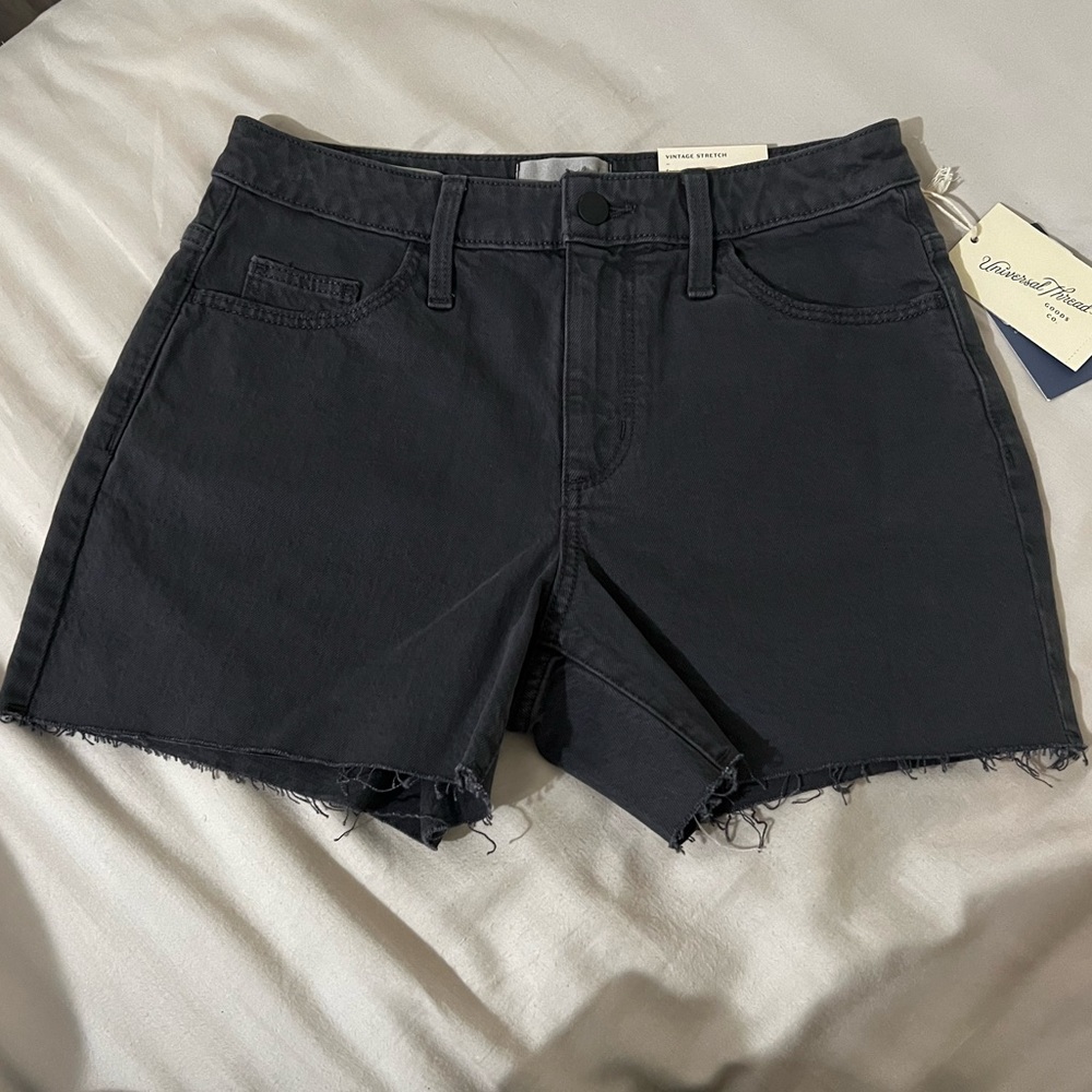 High Rise Denim Cut Off Shorts | Universal Thread - Picture 3 of 6